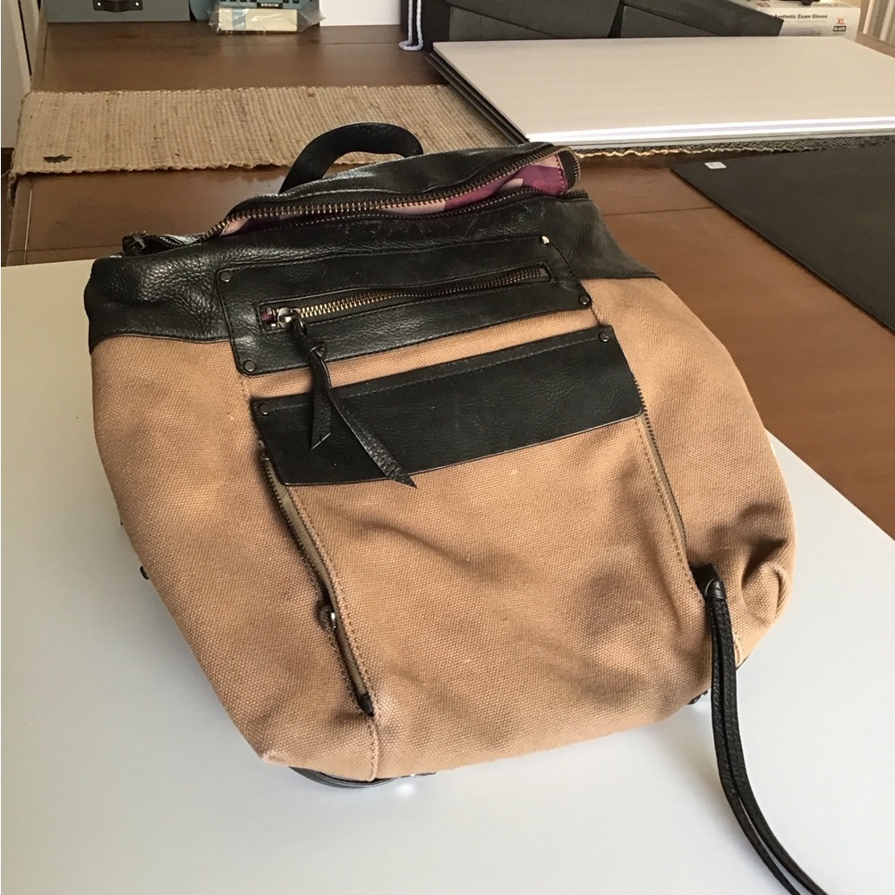 ✔️Kooba Leather & Canvas Backpack - Picture 6 of 16